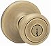 Kwikset 400T 5 CP Security Tylo Entry Knob, Antique Brass