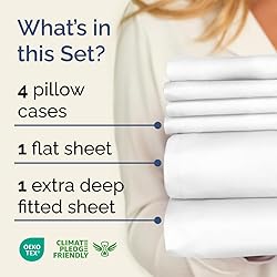 Extra Deep Cal King Sheet Set - 6 Piece Breathable