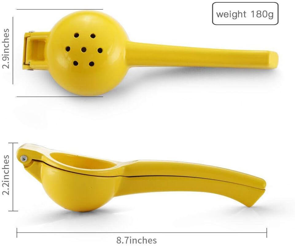 Manual Juicer Citrus Lemon Squeezer, Fruit Juicer Lime Press Metal, Professional Hand Juicer Kitchen Tool(yellow）: Kitchen & Dining