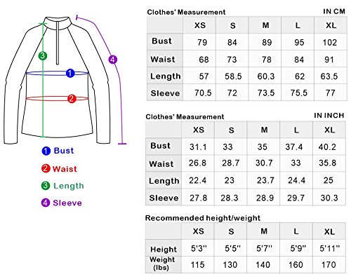 Women Track Jacket Running Thumb Hole Shirts Yoga Tops 1/2 Zip Pullover Long Sleeve Black L