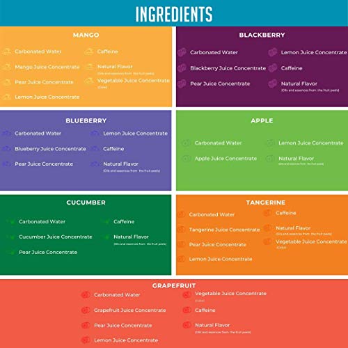 New Wave Natural Sparkling Soda Water Sweetened with Real Fruit Juice