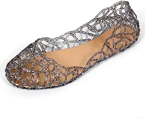 Jelly Ballet Flat Shoes Summer Women's Slip On Jelly Sandals