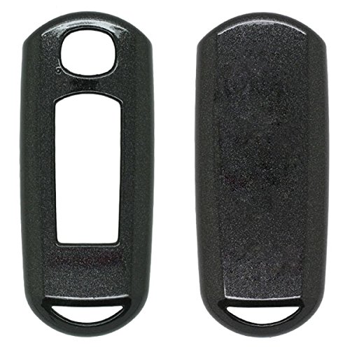 BROVACS Paint Metallic Colour Shell Cover ABS Hard Case Holder Compatible with MAZDA Smart Remote Key Fob SV0531 Black
