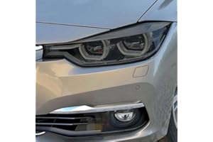2 Pcs Car Headlight Protective Film Smoked Black Tint Wrap Vinyl Transparent TPU Sticker, For BMW 3 Series F30 F31 Touring