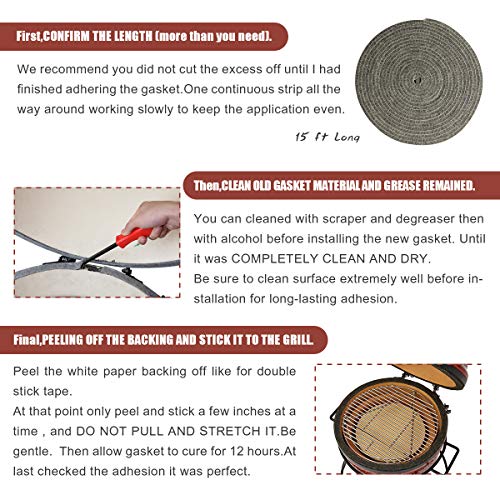 Gasket Maker Quantfire High Temp Grill Gasket Replacement For