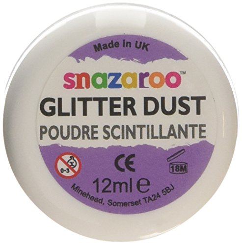 Snazaroo Face and Body Paint Glitter Dust, 12ml, Silver