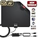 HDTV Antenna,[Newest 2019] Indoor Digital Amplified TV Antennas 120 Miles Range Amplifier Signal Booster for 4K HD 1080P VHF UHF Freeview Local Channels –16.5 ft Coax Cable Support All TV's