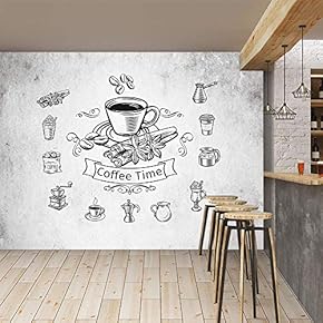 Wall Mural Abstract Cartoon in Hoary Background Removable Self-Adhesive Large Wallpaper - 66x96 inches