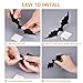 Halloween 3D Bat Party Wall Decals Stickers Decor with Banner Kit, COOLWAS Swirl Ceiling Hanging Bats 60 Pcs, Happy Halloween Fabric Flags Bunting Banners Party Supplies