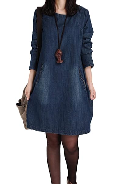 amazon plus size denim dresses