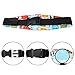 R • HORSE 2Pcs Infants and Baby Head Support Pram Stroller Safety Seat Fastening Belt Adjustable Head Support for Car Seat with Fluorescent Wristband