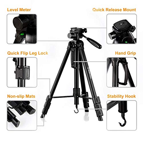 InnerTeck Tripod 70 Inches Professional Camera Tripod Monopod with