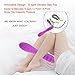 HoozGee Vibrator Sex Toys 7 Vibrating Mode Settings Stimulate Clitoris Vagina U A Point G-spot with 40℃ Constant Temperature Heating Function (Purple)