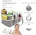 ArtMuseKitsMikash Baby Diaper Caddy Organizer by Massell Goods - Nursery Storage Bin and Car Organizer Basket | Diaper Tote Bag | Bundle with Changing Pad and Pouch | Newborn Registry Must Haves