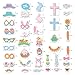 40PCS Easter Photo Booth Props Colorful Egg Bunny for Festival Party Supplies, Easter Decorations Kit by Lucky Party