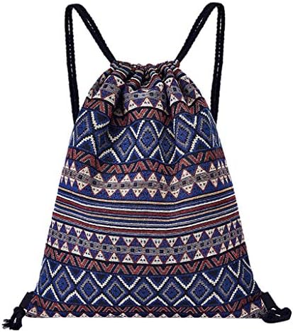 Boho Drawstring Bag for Gym Sports Workout Basketball Large Capacity Bohemian Print String Backpack