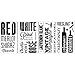 RoomMates RMK2649SCS Wine Lovers Peel and Stick Wall Decals, Black