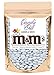 White m&m 1 Pound Milk Chocolate in CandyOut Sealed Stand Up Bag