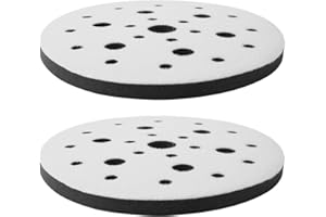 Gekufa Soft Interface Pad 6 Inch, Hook and Loop Soft Sponge Cushion Interface Buffer Pad 2 Pack, 6" x 1/2" x 3/4" Polishing Sponge Cushion Pad
