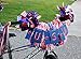 catin Patriotic Bicycle Ribbon Streamer Scooter Cloth Tassel for July 4 Independence Day Bike and tike Parade, red White Blue,1 Pairthumb 3