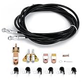 330-9371 Universal Rear Parking Brake Cable Kit Emergency Brake Cable Kit Disc/Drum Parking Brake Cable Kit 110" Long Cables
