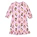 Disney Princess Girls Flannel Granny Gown Nightgown Pajamas (4T, Light Pink)