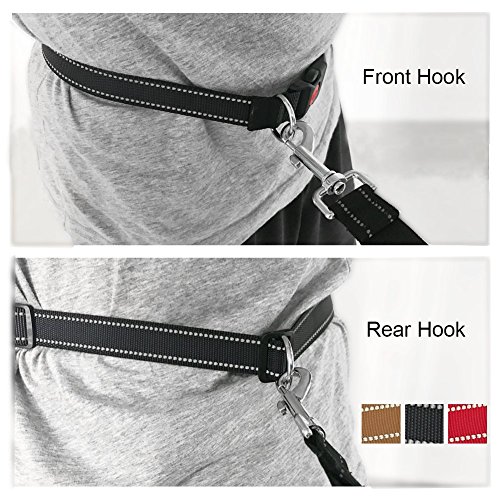 image for Neeyer Hands Free Dog Leash, Running Dog Leash with Bungee, Reflective