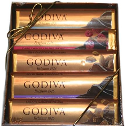 GODIVA Assorted Chocolate Bar Gift Set 7.6oz