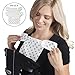 Baby Preferred Drool Pads and Teething for Ergo, Babybjorn, lillebaby Ergobaby Easy Snug Infant Drool Bib 2-in-1 Sun Shade 6 Layer Protection Burping Cloths Design - Stars & Stripes …