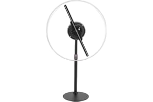 Diydeg 3D Hologram Fan, 12.48in Holographic Fan Projector with 234 LED Beads 16GB Memory Card 1024x234 WiFi Remote PC Mobile 