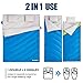 FUNDANGO XL Double Sleeping Bag for Camping,Hiking,Traveling,2 Person King Size Sleeping Bag with 2 Pillows and Compression Bag (87