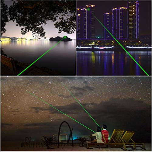Green Laser Pointer Tactical Hunting Rifle Scope Sight Laser Pen, Demo Remote Pen Pointer Projector Travel Outdoor Flashlight, LED Interactive Baton Funny Laser Toy