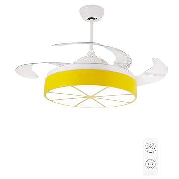 Amazon Com Chandelier Led Geometry Children S Room Invisible Fan