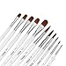 ARTIFY 11 pcs Professional Watercolor Gouache Brush Set with a Free Metal Carrying Box