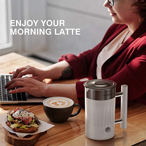 HadinEEon Milk Frother, 5 in 1 Electric Milk Frother and Hot