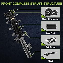 AUTOSAVER88 Front Pair Complete Strut and Spring