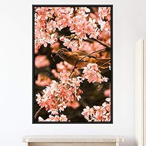 signwin Framed Canvas Wall Art Single Bird Birds...