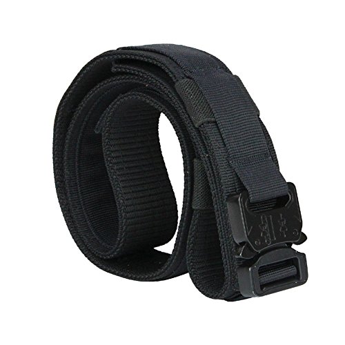 MEIKAI Adjustable Tactical Belt Military Style Heavy Duty Belt 1000D Nylon Waist Belts with Metal Buckle Molle System 1.5