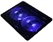 Laptop Cooling Pad with 2 LED Fans by LotFancy - Ultra Slim Portable Chill Mat for 13 to 15 Inch Computer, Dual USB Ports