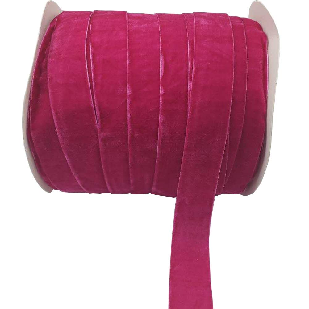 10 Yards Velvet Ribbon Spool (Mauve, 1")