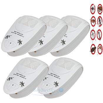 5X Ultrasonic Electronic Indoor Anti Mosquito Rat Mice Pest Bug Control Repeller