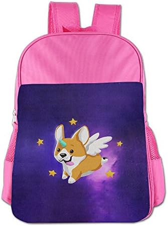 Flying Corgi Children Outdoor Lightweight Backpacks Bag Shoulder School Bags Book Bags