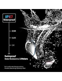 MIFO O5 Bluetooth 5.0 Auriculares Impermeables IPX7, Auriculares inalámbricos Deportivos, Graves HiFi Auriculares estéreo con Micrófono, 7 9 Horas de Reproducción Cancelación de Ruido Auriculares