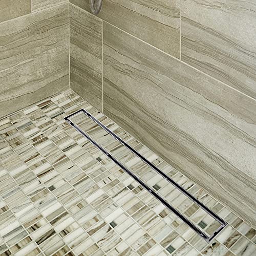 Neodrain 24Inch Linear Shower Drain with Tile Insert Grate