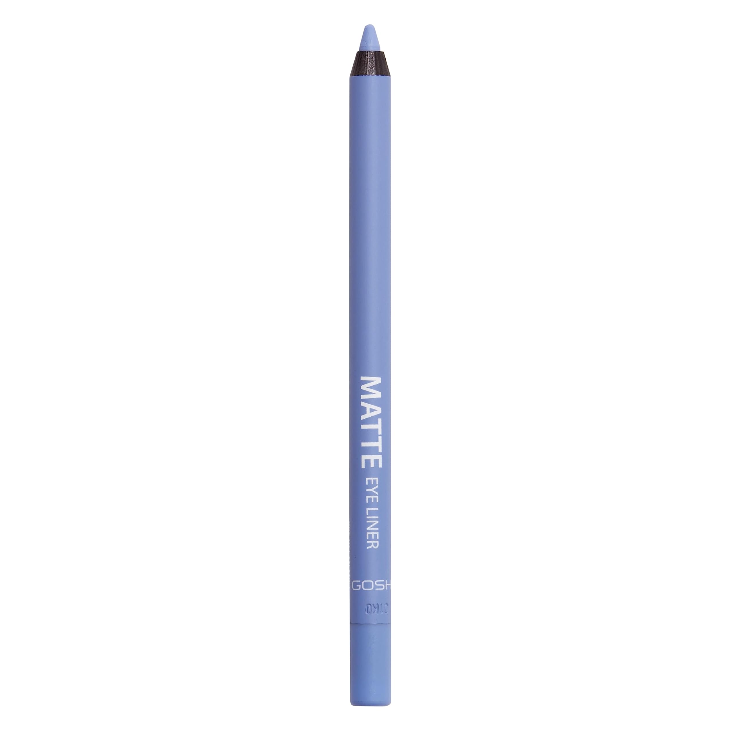 GOSH Light Blue Eyeliner Matte I Waterproof Eyeliner Pencil I Soft & Creamy for Easy Application I Highly Pigmented Eye Pencil I Longlasting & Transferproof I Vegan & Perfume-free I 006 Ocean Mist