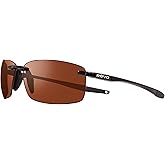 Revo Sunglasses Descend N: Polarized Lens with Rimless Rectangular Frame