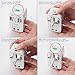 MAXAH Universal Travel Plug Adapter, All in One Worldwide Universal Wall Charger AC Power Plug with 1 USB Charging Port (1A) for EU US UK AU - White