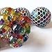 MEIFU New Anti Stress Balls (2.56 in)-Squishy Light Up Balls -Mesh Balls ( Random 2PCS) - Multi Color Squeeze Grape Balls - Stylish Squishy Balls Perfect Stress Relief Balls for Everybody