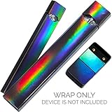 Original Skin Decal for PAX JUUL (Wrap Only, Device Is Not Included) - Protective Sticker (Holographic Laser Chrome Graphite)