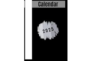 2025 Calendar with lined pages A5 - Paperback - Black & White - BeLu´s Designs